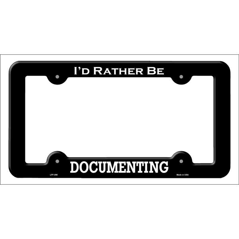 Documenting Wholesale Novelty Metal License Plate FRAME