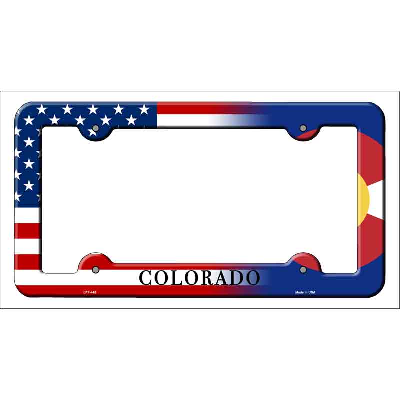Colorado|American FLAG Wholesale Novelty Metal License Plate Frame