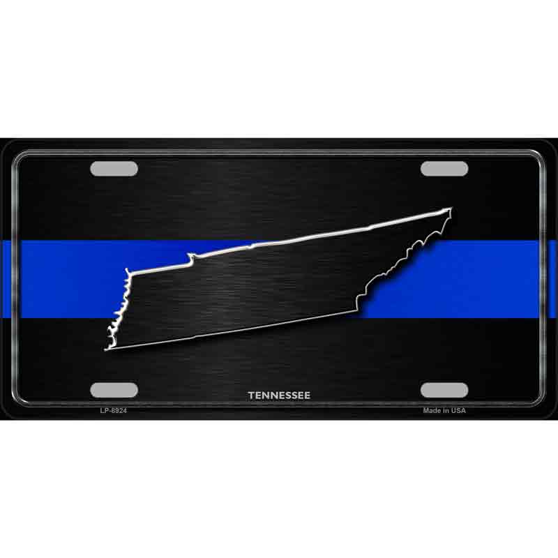 Tennessee Thin Blue Line Wholesale Metal Novelty LICENSE PLATE