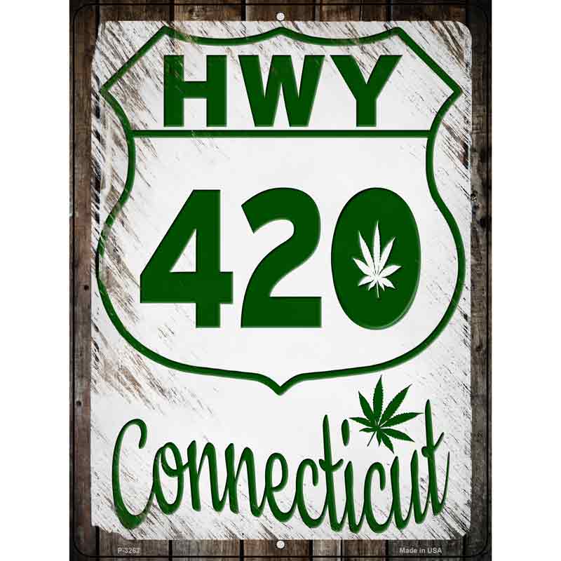 HWY 420 Connecticut Wholesale Novelty Metal Parking SIGN