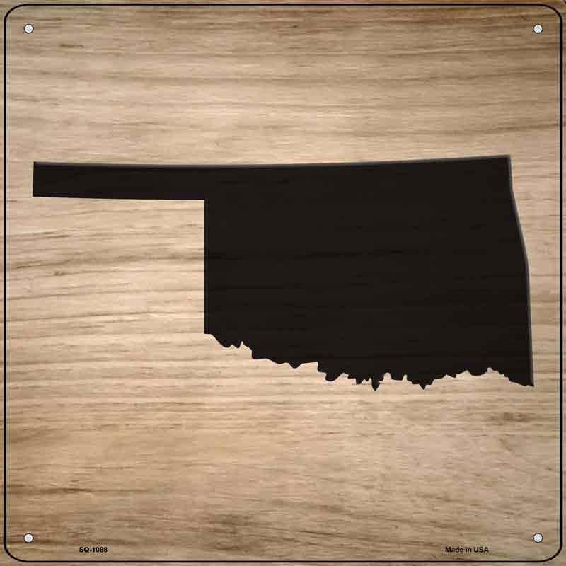 Oklahoma Shape Letter Tile Wholesale Novelty Metal Square SIGN