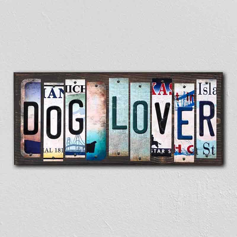 Dog Lover Wholesale Novelty License Plate Strips Wood Sign