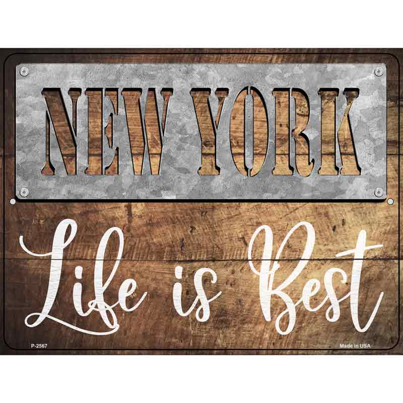 NEW York Stencil Life is Best Wholesale Novelty Metal Parking Sign