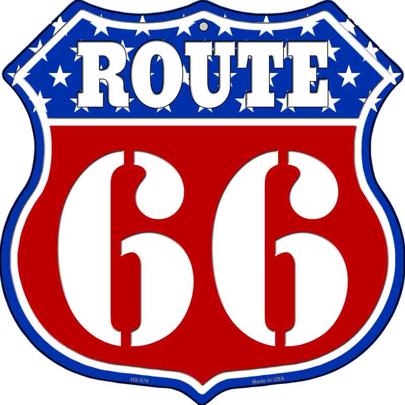 Route 66 Stars Wholesale Novelty Metal Highway Shield