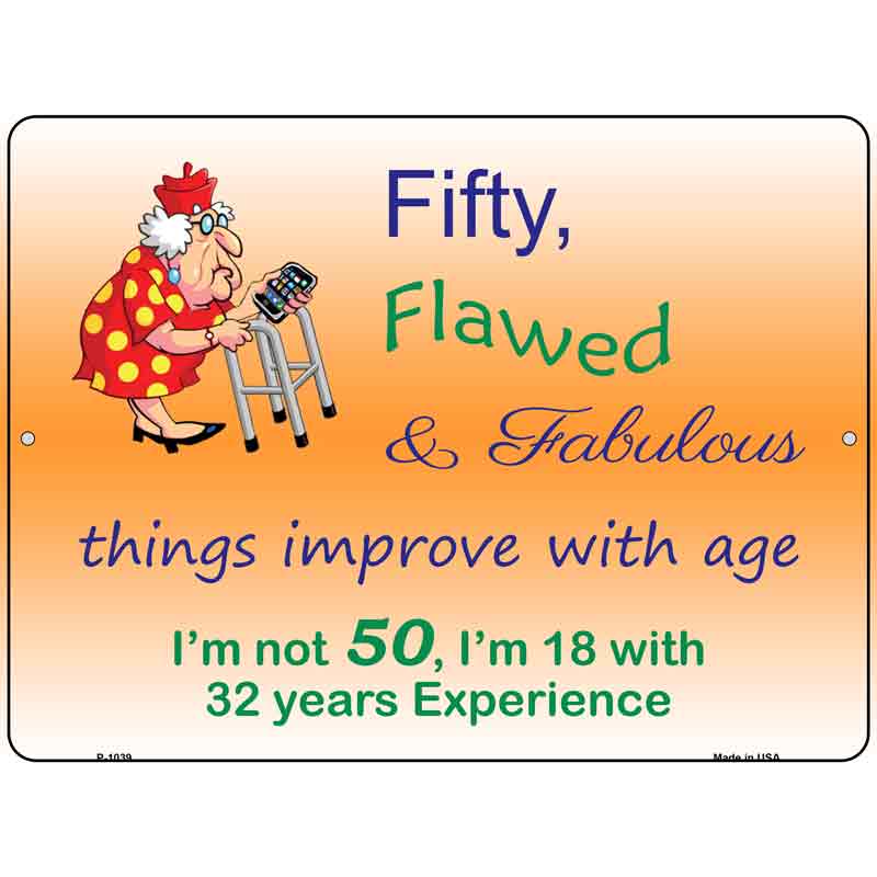 Fifty Flawed Wholesale Metal Novelty Parking SIGN
