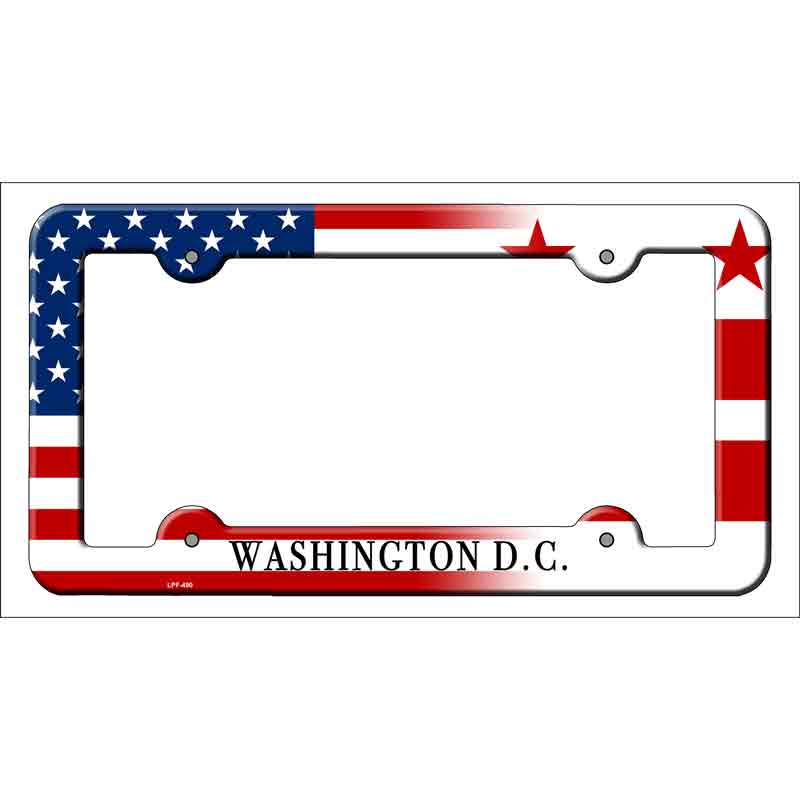 Washington DC|American FLAG Wholesale Novelty Metal License Plate Frame