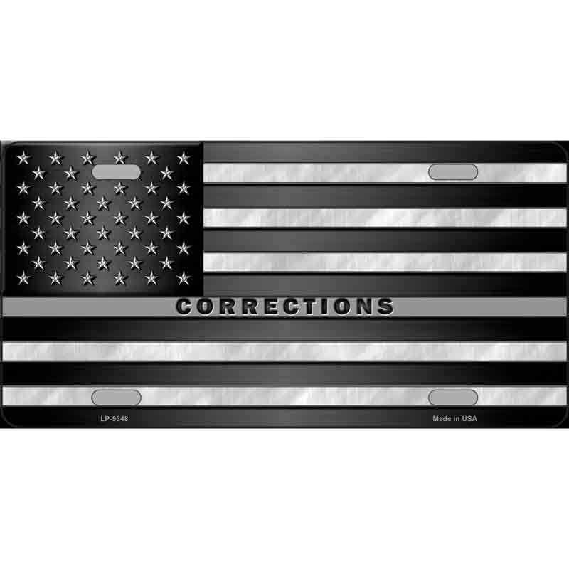 American FLAG Corrections Wholesale Metal Novelty License Plate