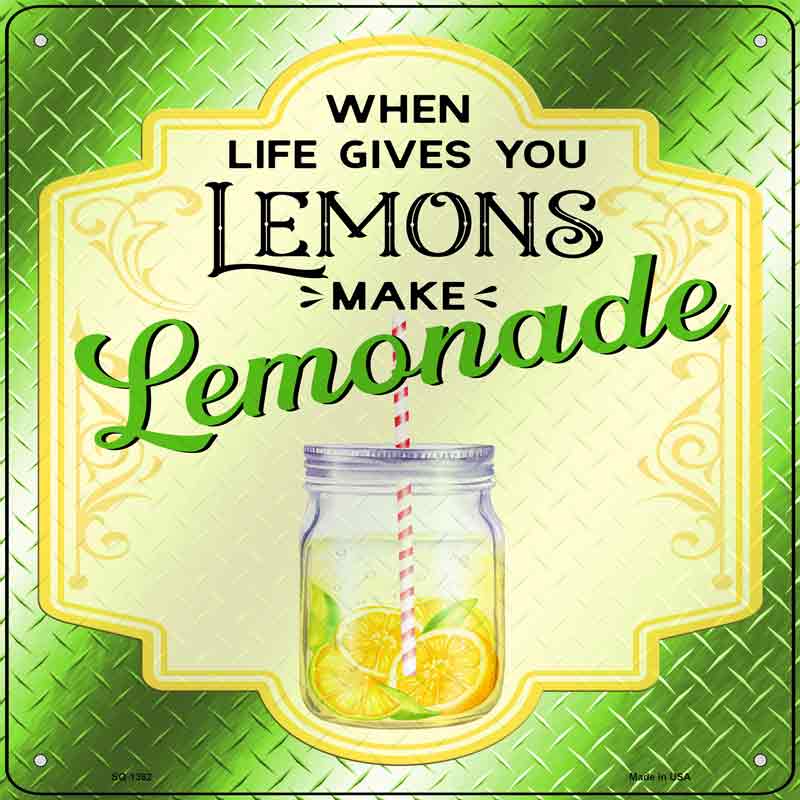 Make Lemonade Green Wholesale Novelty Metal Square SIGN