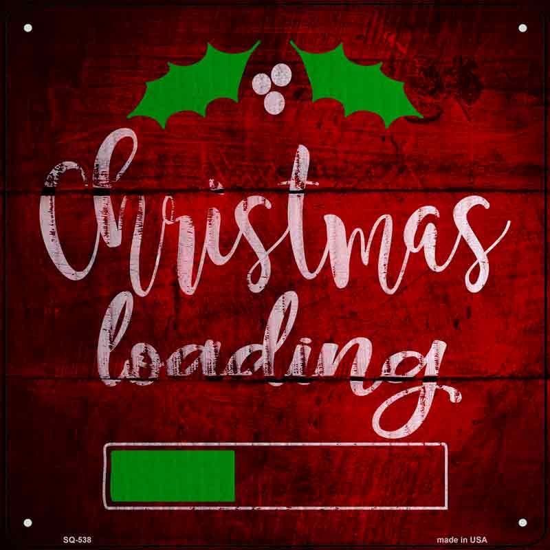 CHRISTMAS Loading Wholesale Novelty Metal Square Sign