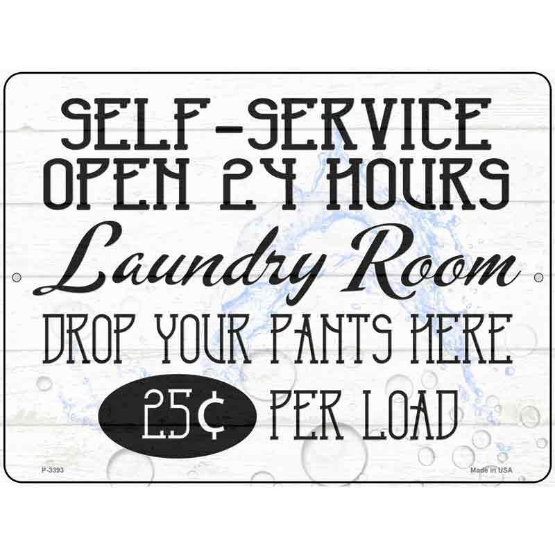 Self Service Laundry Room Wholesale Novelty Metal Parking SIGN