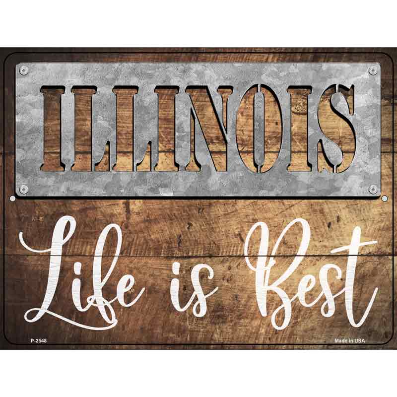 Illinois Stencil Life is Best Wholesale Novelty Metal Parking SIGN