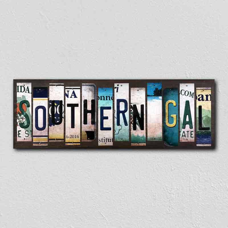 Southern Gal Wholesale Novelty License Plate Strips Wood SIGN