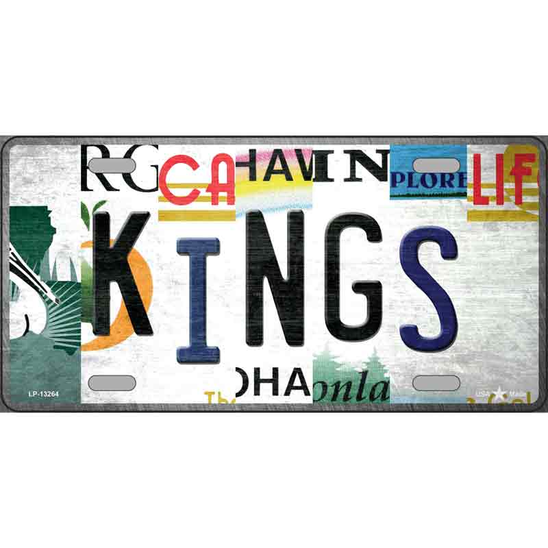 Kings Strip Art Wholesale Novelty Metal License Plate Tag LP-13264