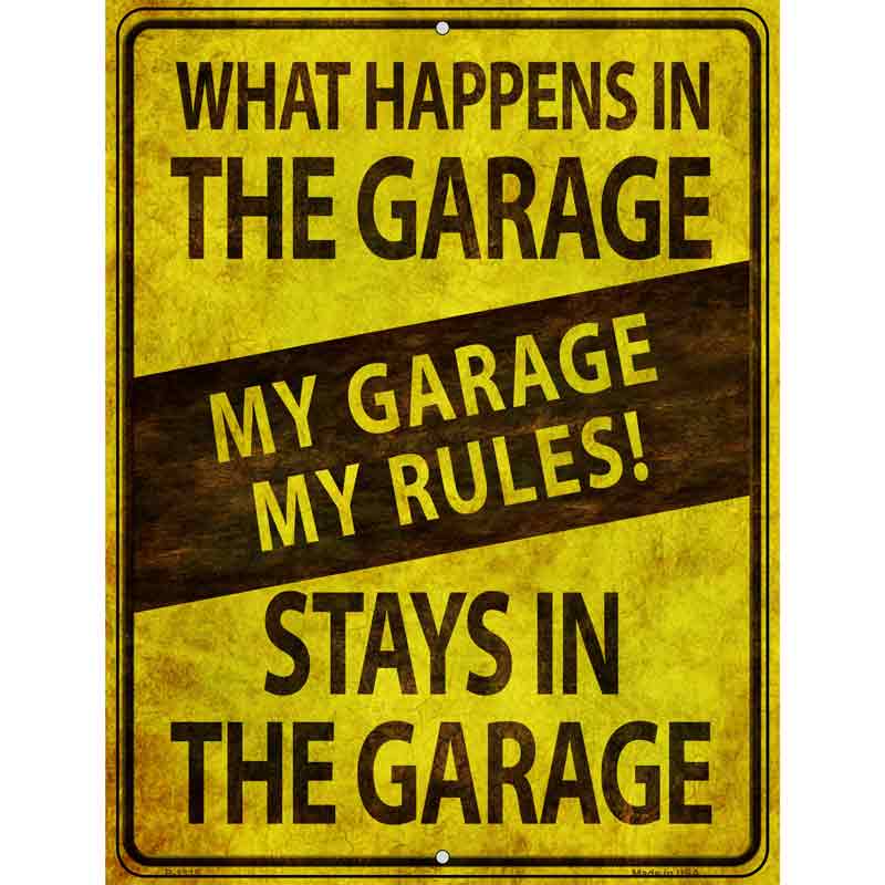My Garage My Rules Wholesale Metal Novelty Parking SIGN