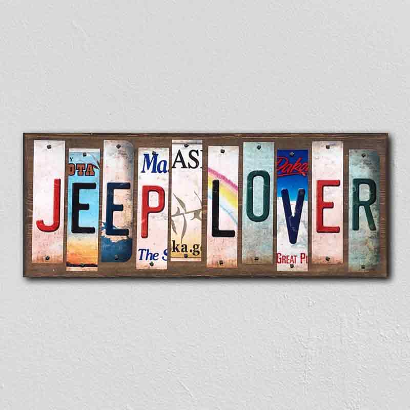 Jeep Lover Wholesale Novelty License Plate Strips Wood SIGN