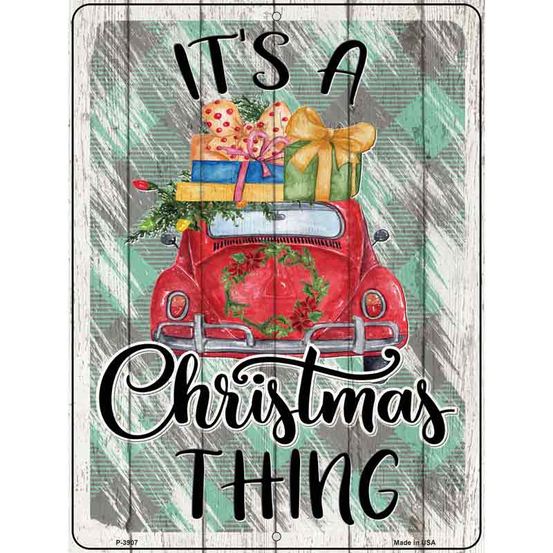 CHRISTMAS Thing Car Wholesale Novelty Metal Parking Sign