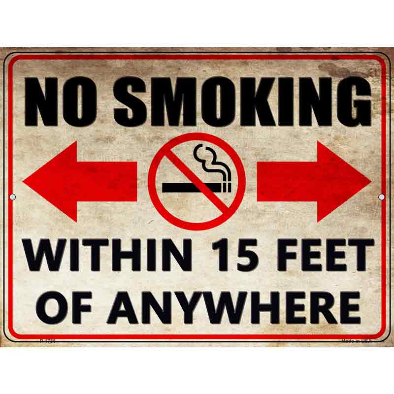 No Smoking Wholesale Novelty Parking SIGN