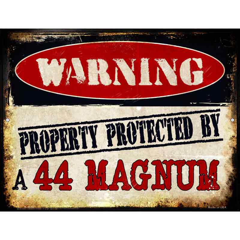 44 Magnum Wholesale Metal Novelty Parking SIGN