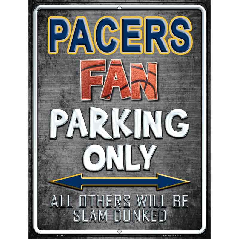 Pacers Wholesale Metal Novelty Parking Sign
