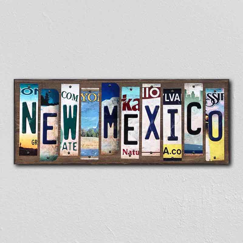 NEW Mexico Wholesale Novelty License Plate Strips Wood Sign