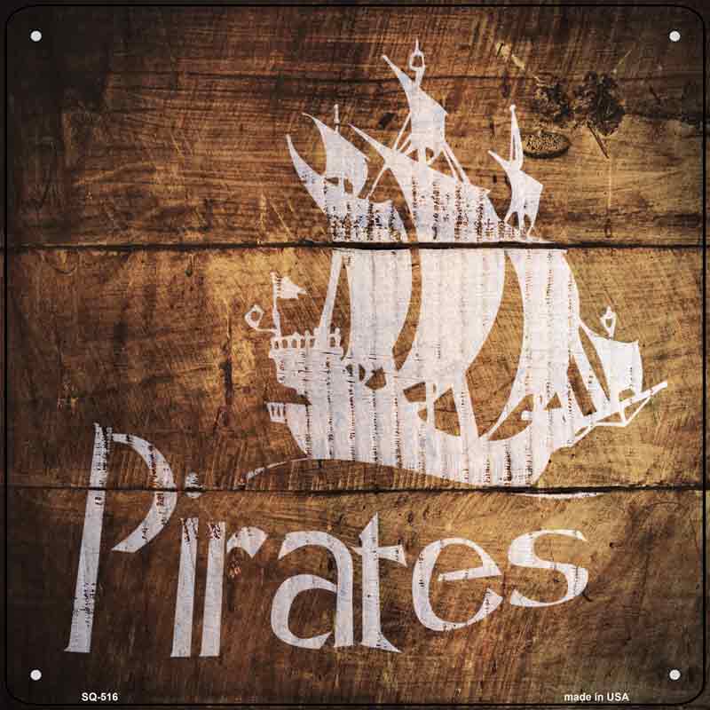 Pirates Painted Stencil Wholesale Novelty Square SIGN