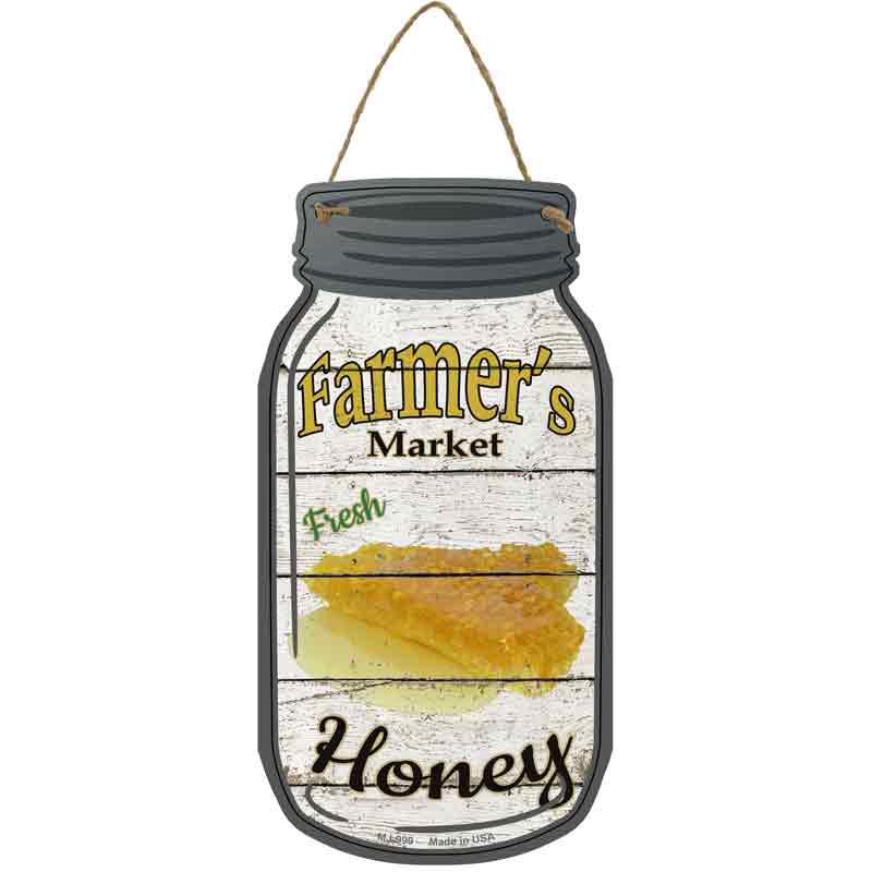 Honey Farmers Market Wholesale Novelty Metal Mason Jar SIGN