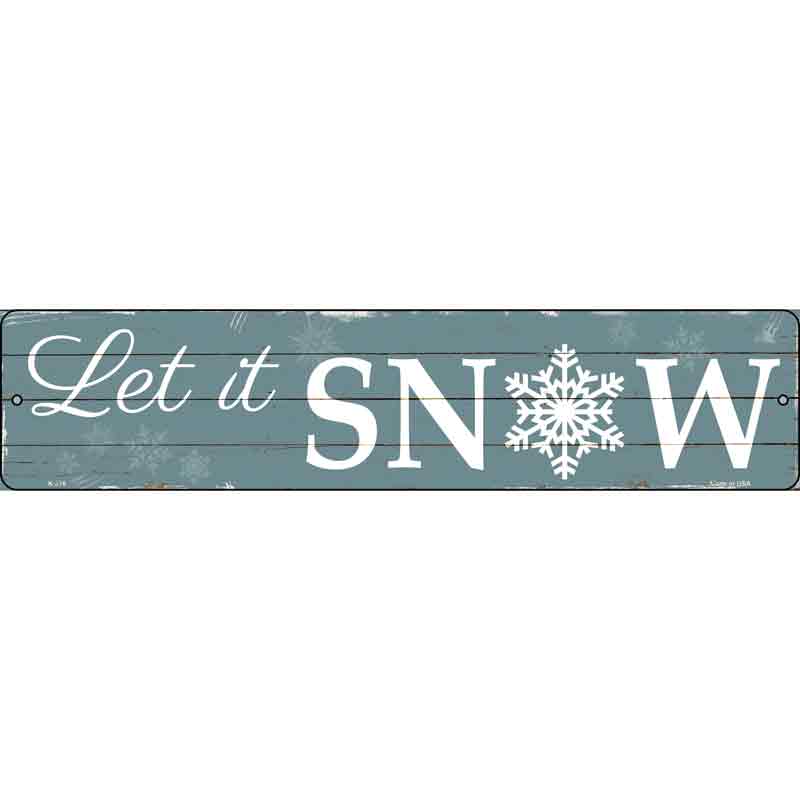 Let It Snow Wholesale Novelty Metal Small Street Sign