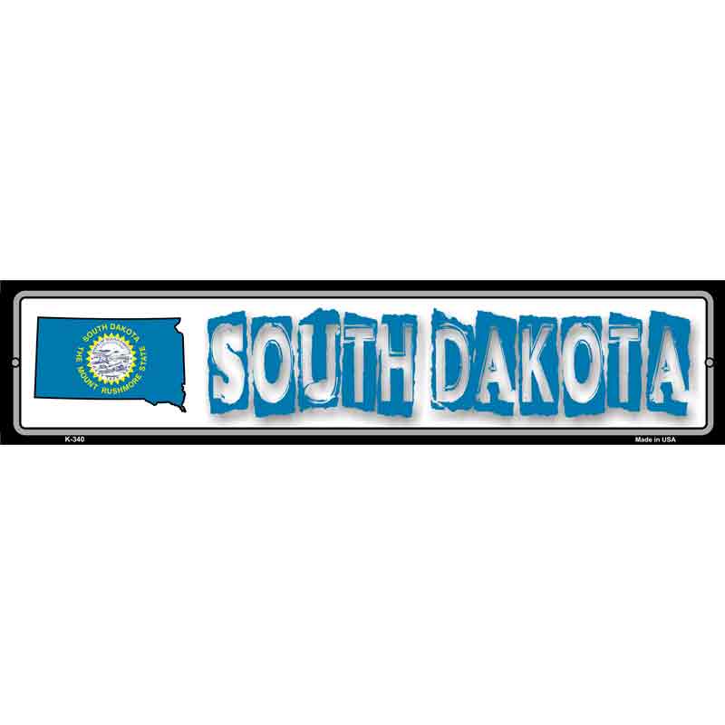 South Dakota State Outline Wholesale Novelty Metal Vanity Small Street SIGN