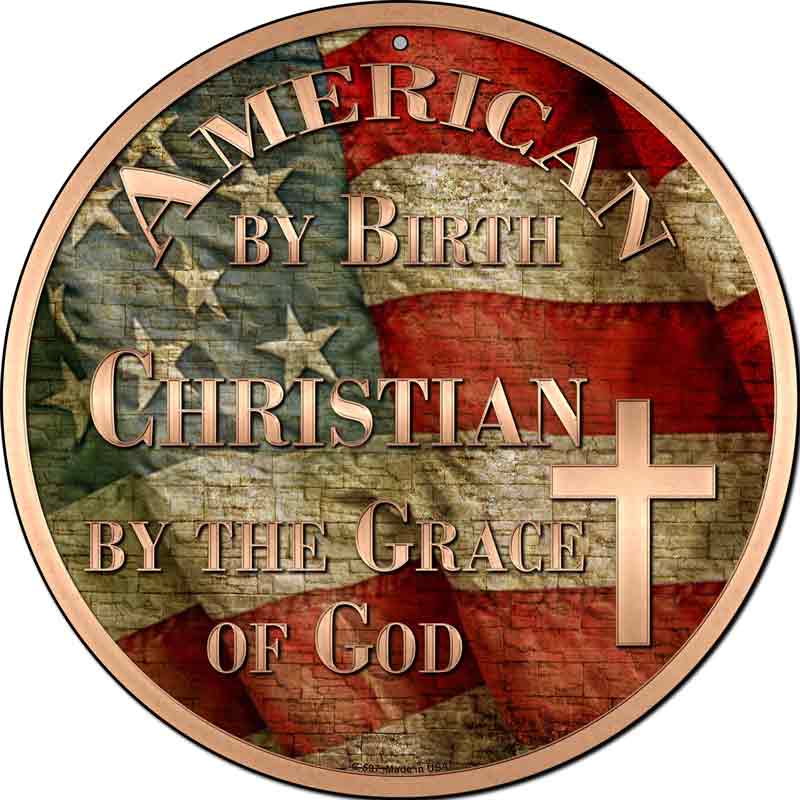 American Christian Wholesale Novelty Metal Circular SIGN