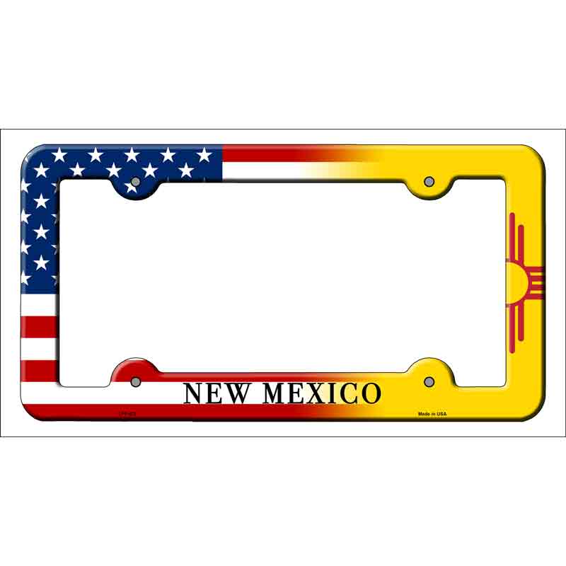 New Mexico|American FLAG Wholesale Novelty Metal License Plate Frame