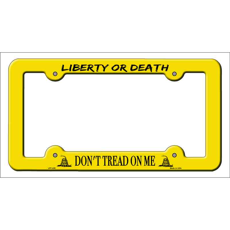 Liberty or Death Wholesale Novelty Metal License Plate FRAME