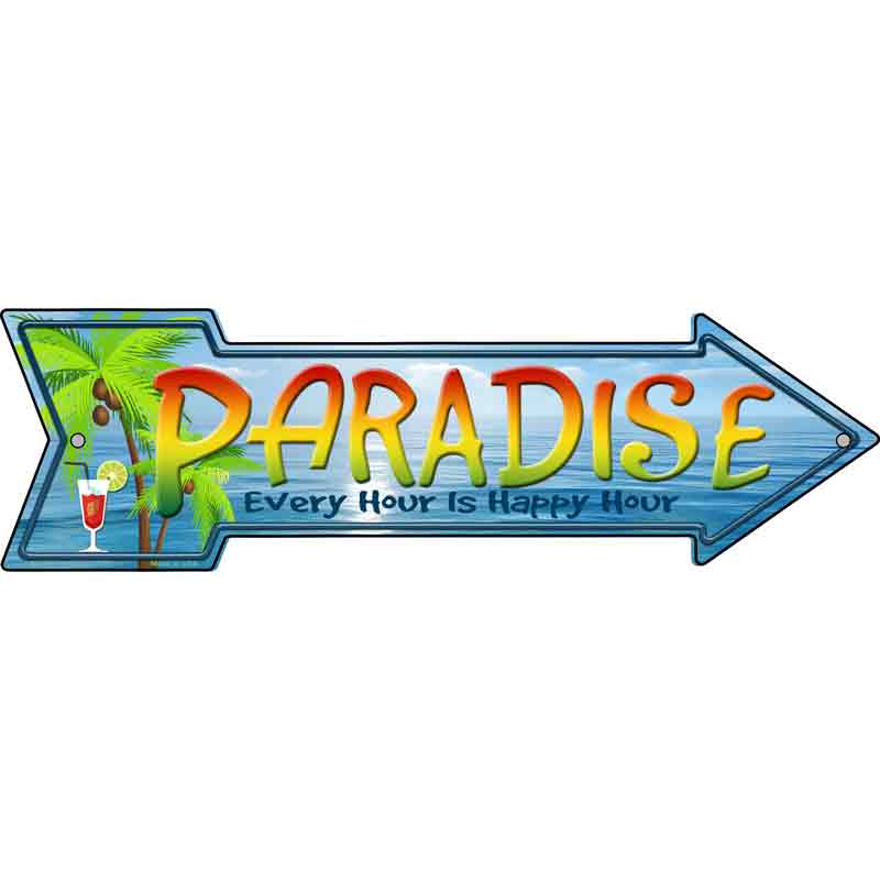 Paradise Wholesale Novelty Metal Arrow Sign