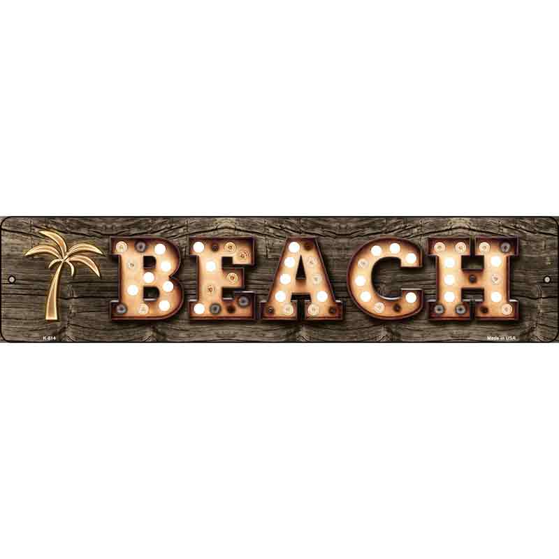 Beach Palm Tree Bulb Lettering Wholesale Small Street SIGN