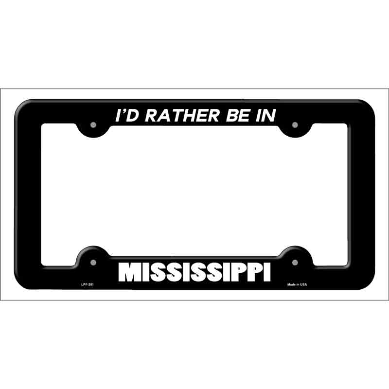 Be In Mississippi Wholesale Novelty Metal License Plate FRAME