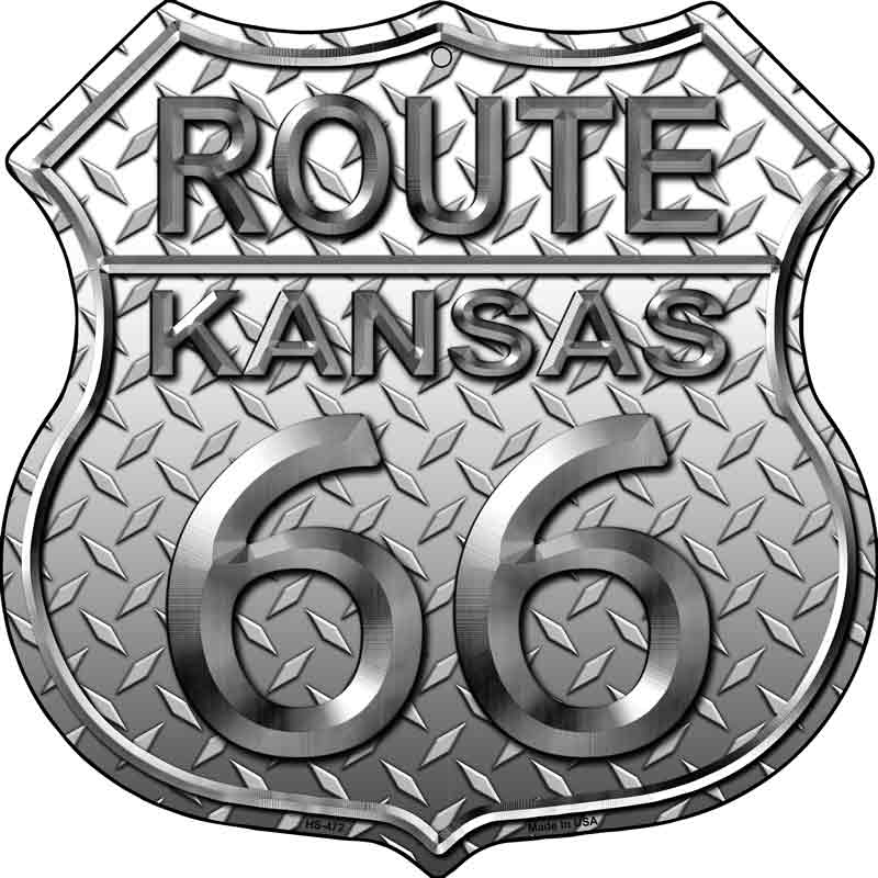 Route 66 DIAMOND Kansas Wholesale Metal Novelty Highway Shield