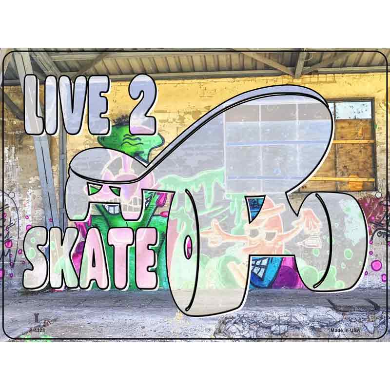 Live 2 Skate Wholesale Novelty Metal ParkINg Sign
