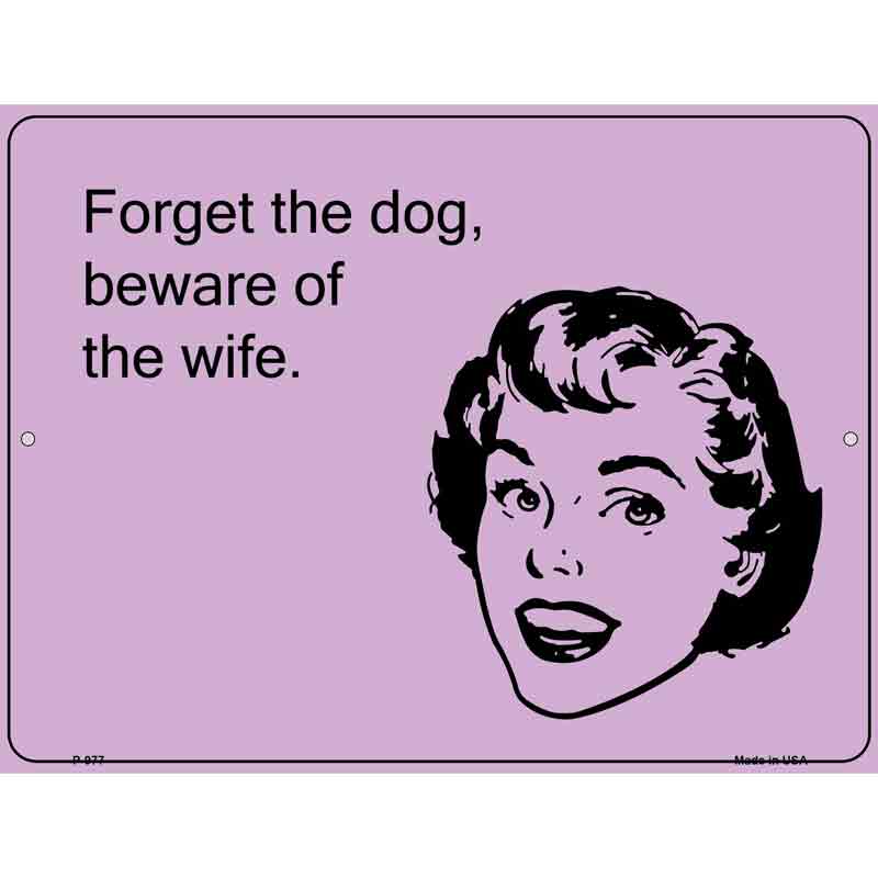 Beware Of The Wife E-Cards Wholesale Metal Novelty Small Parking SIGN