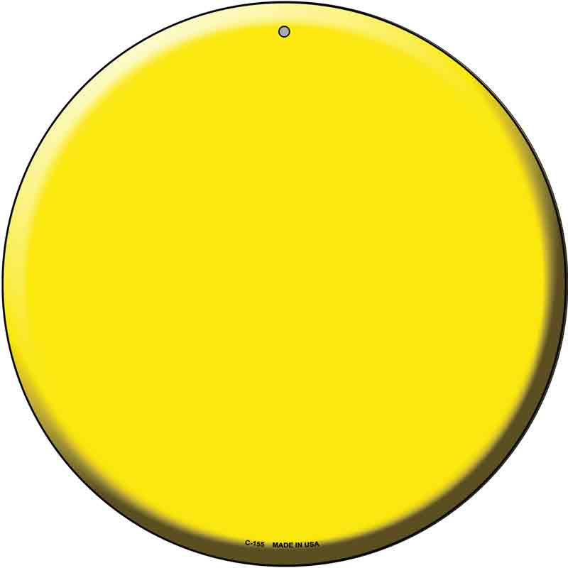 Yellow Wholesale Novelty Metal Circular SIGN