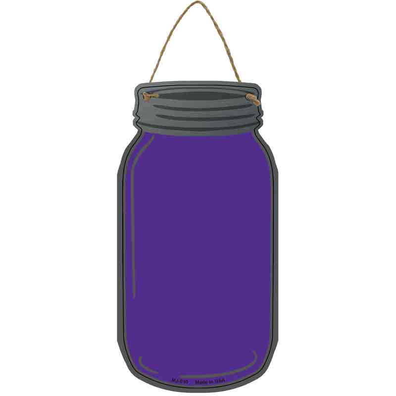 Purple Wholesale Novelty Metal Mason Jar SIGN