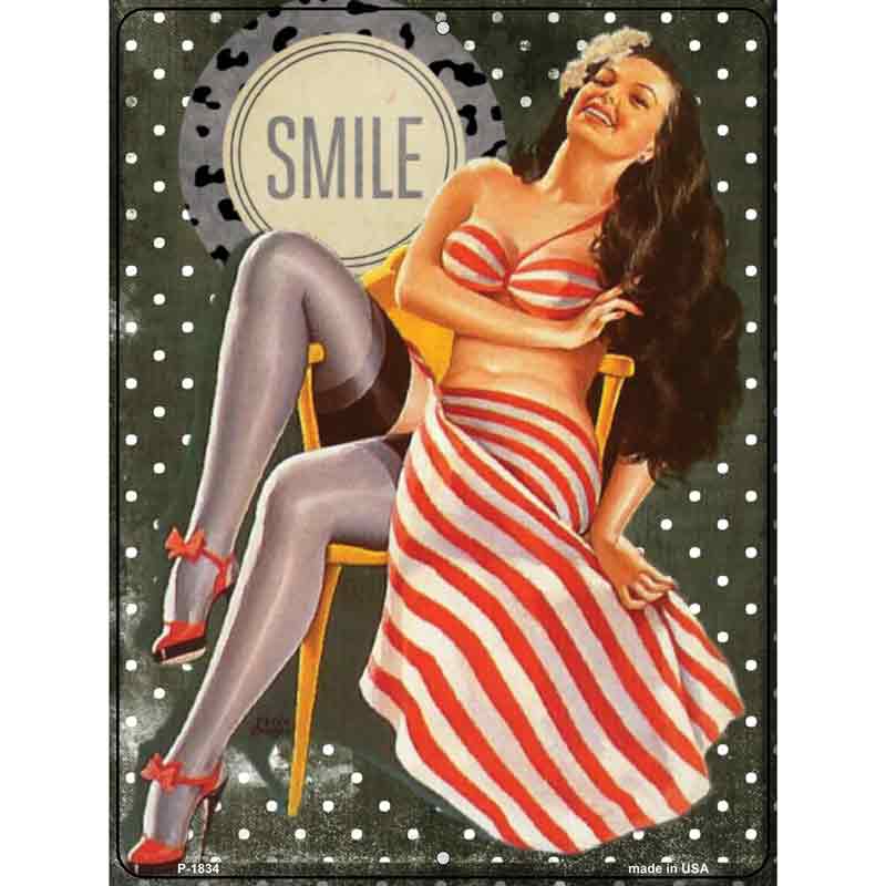 Girl On CHAIR Vintage Pinup Wholesale Parking Sign