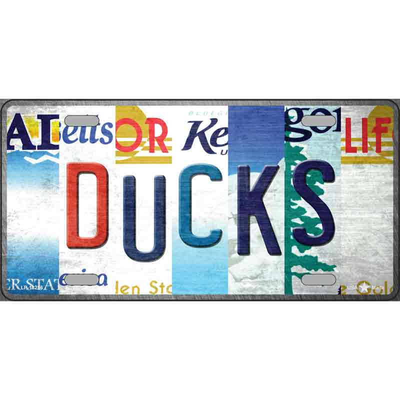 Ducks Strip Art Wholesale Novelty Metal License Plate Tag