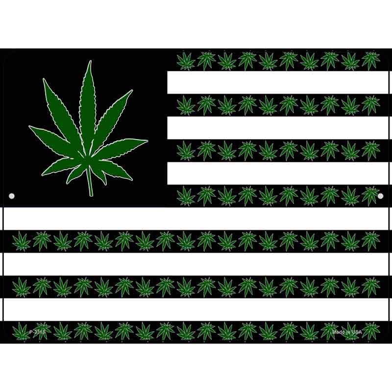 American FLAG Weed Wholesale Novelty Metal Parking Sign