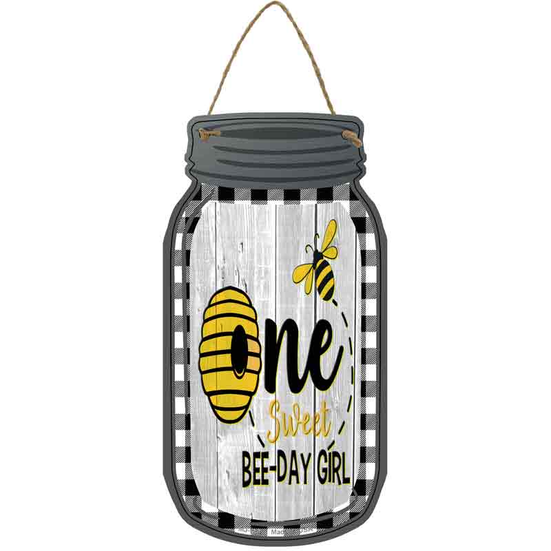 Bee Day Girl Wholesale Novelty Metal Mason Jar SIGN