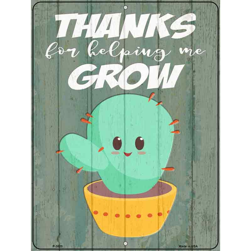 Helping Grow Red Dots Cactus Wholesale Novelty Metal Parking SIGN