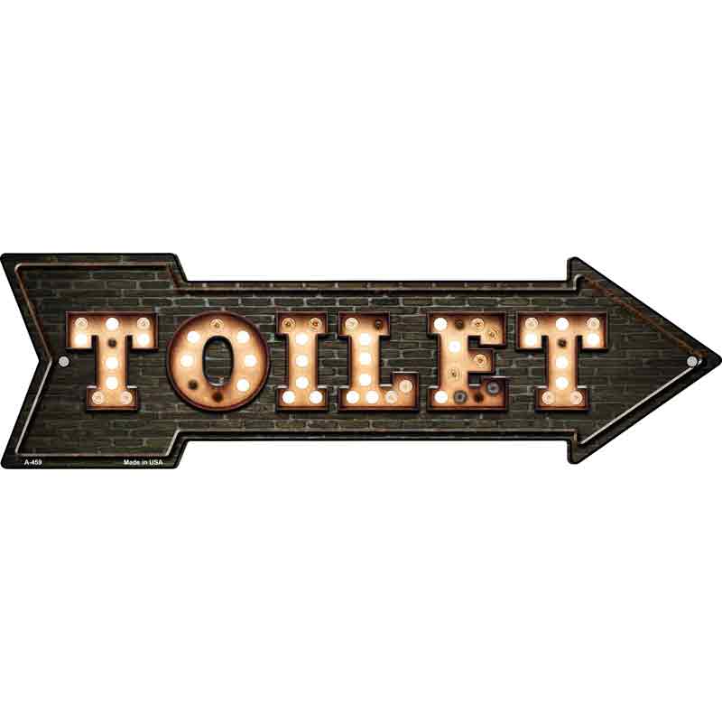 Toilet Bulb Letters Wholesale Novelty Arrow Sign