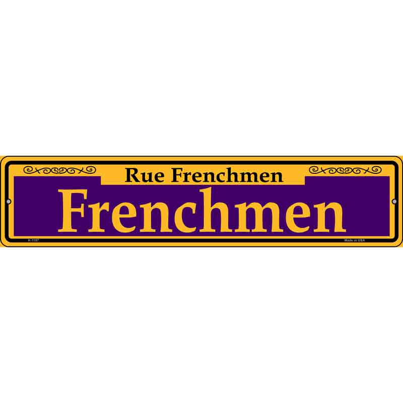 Frenchmen Purple Wholesale Novelty Small Metal Street Sign