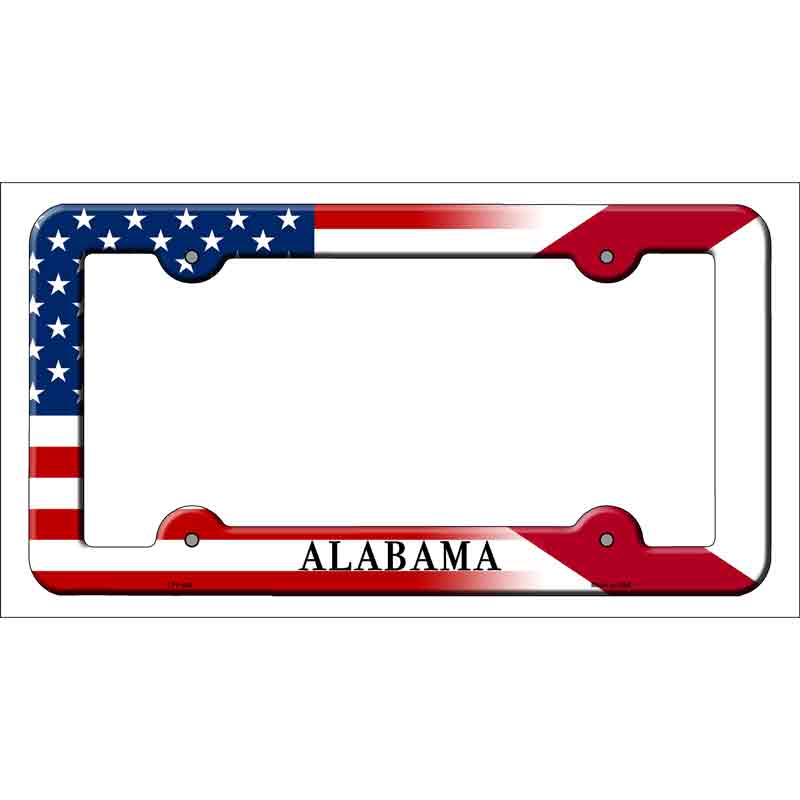 Alabama|American FLAG Wholesale Novelty Metal License Plate Frame
