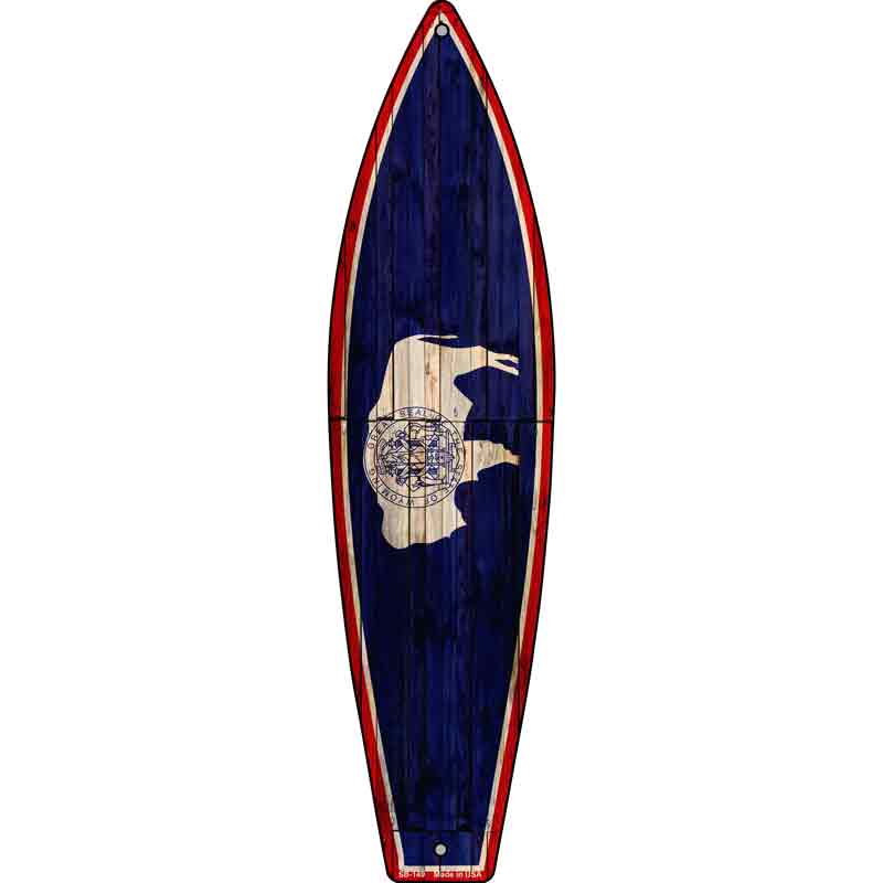 Wyoming State FLAG Wholesale Novelty Surfboard