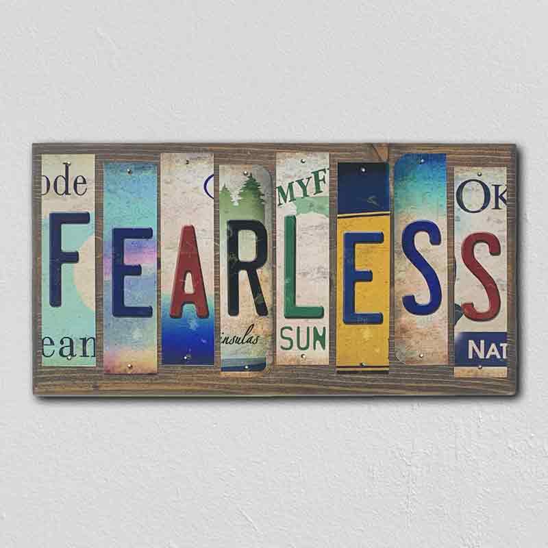 Fearless Wholesale Novelty License Plate Strips Wood Sign