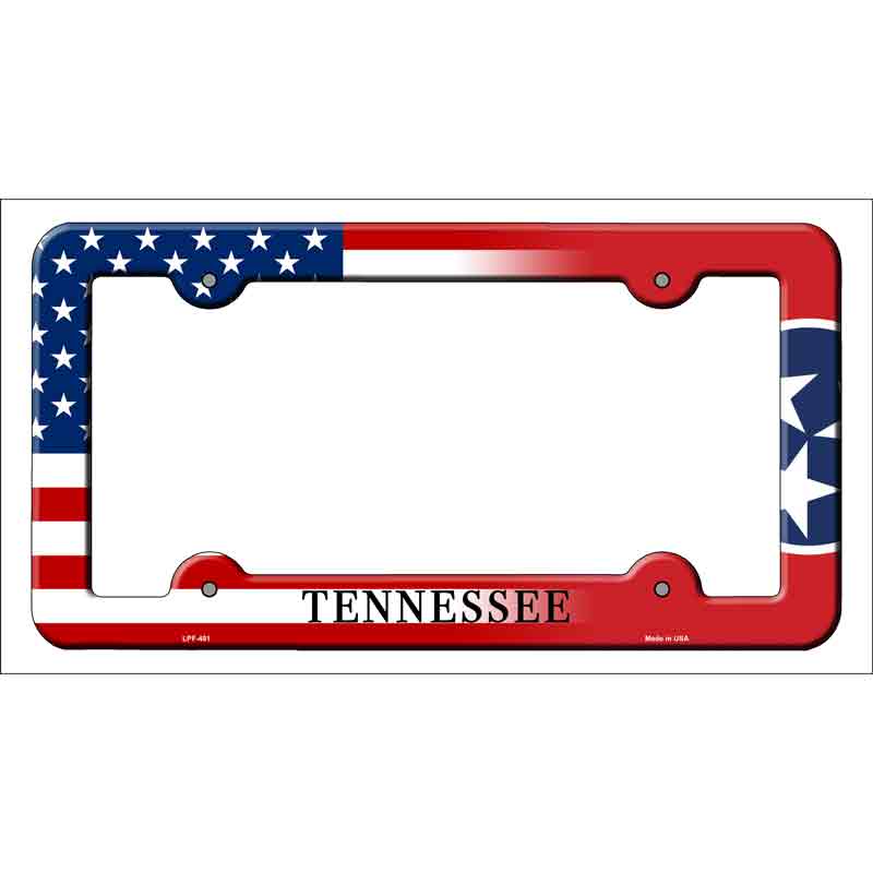 Tennessee|American FLAG Wholesale Novelty Metal License Plate Frame